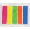 Закладки-разделители бумажные с липким краем «Не забудь!», 12 x 50 мм, 25 л. x  5 цветов, неон